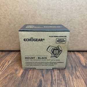 Echogear Wall Mount, for Echo Dot 4th Gen and 2022, Black